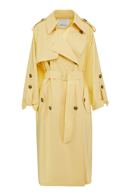 Cotton Recycled Polyester Trench Coat